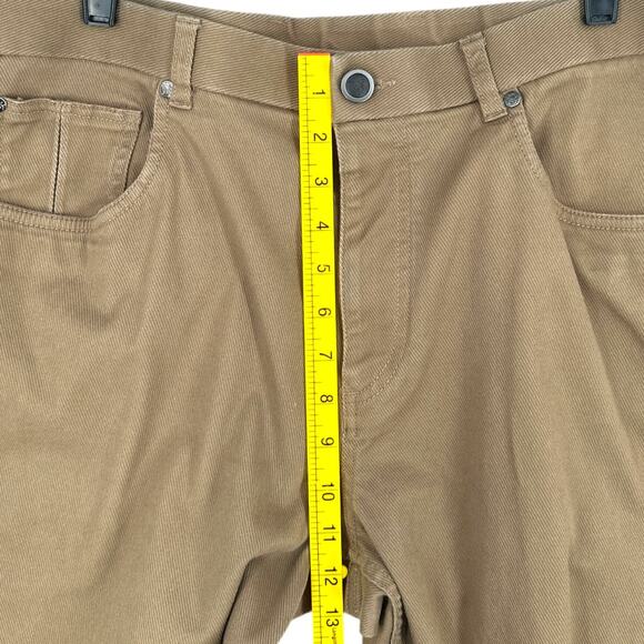 HART SCHAFFNER MARX Tan Flat Front Five Pockets Chino Casual Pants 38 x 32 - Picture 6 of 7